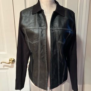 Escapade sweater / jacket.  Zip front. Size L
